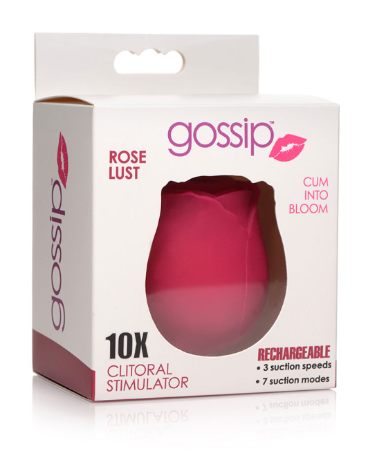 Gossip Cum Into Bloom Clitoral Vibrator Rose Lust Silicone Stimulator > Sex Toys For Ladies > Rose Stimulators - Tophatter Daily Deals