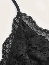 Goth Grunge Punk Black Lace Patchwork Halter Top Y2K - Tophatter Daily Deals
