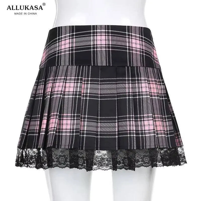 Goth Y2K Woman Skirts for School, Punk, Dark, Academia, Aesthetic, E-Girl - Tophatter Daily Deals