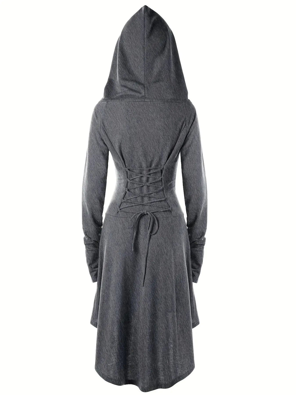 Gothic Witch Cosplay Dress, Medieval Renaissance Halloween Cosplay Hooded Costume, Women's Clothing - Tophatter Daily Deals