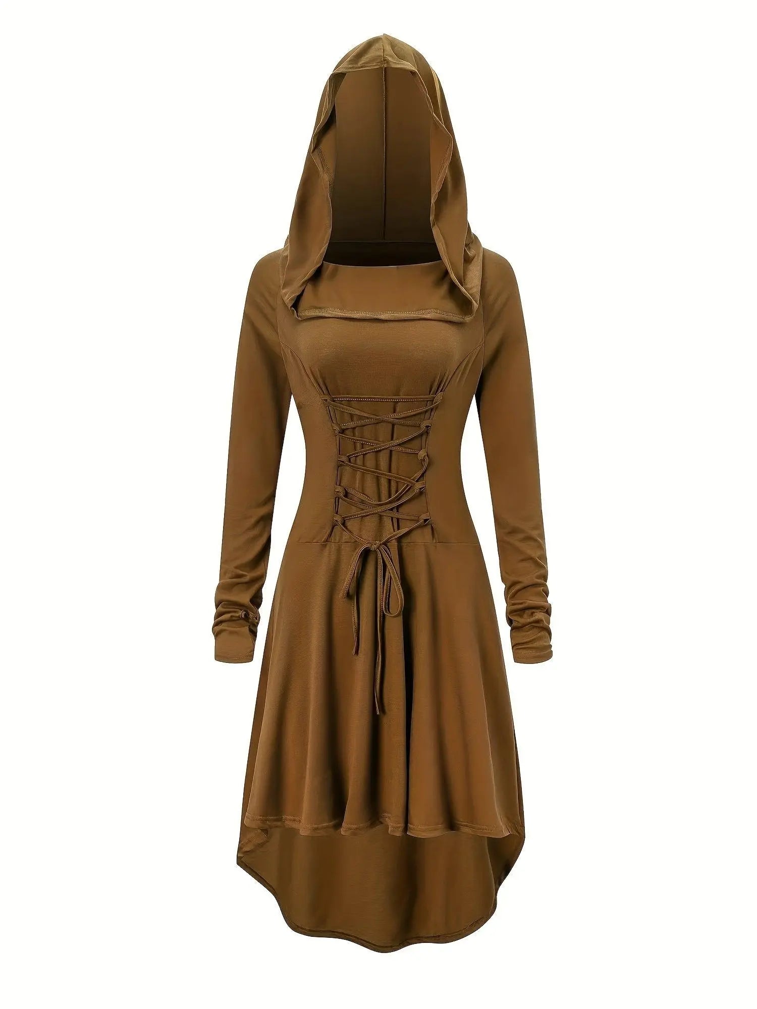 Gothic Witch Cosplay Dress, Medieval Renaissance Halloween Cosplay Hooded Costume, Women's Clothing - Tophatter Daily Deals