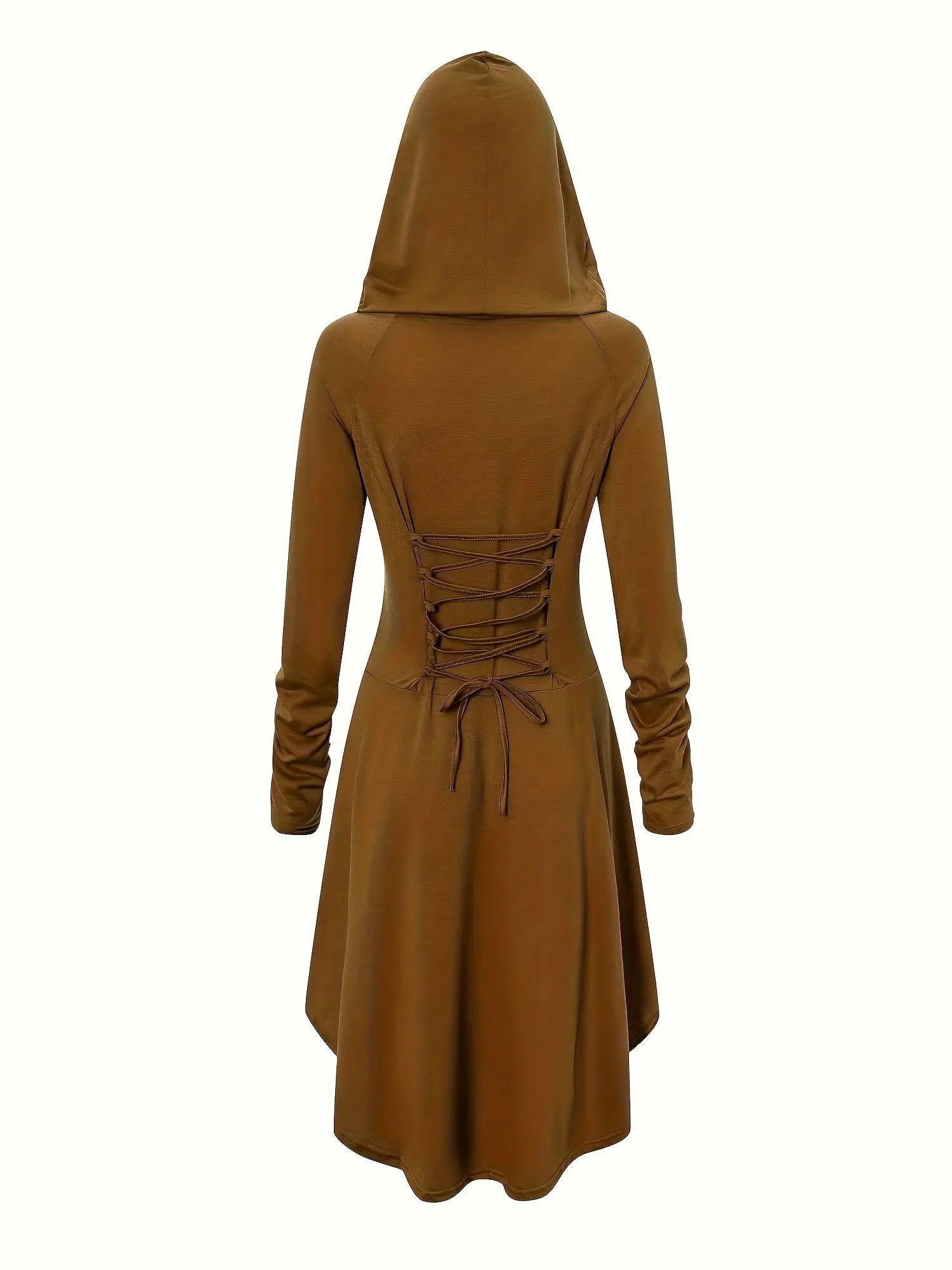 Gothic Witch Cosplay Dress, Medieval Renaissance Halloween Cosplay Hooded Costume, Women's Clothing - Tophatter Daily Deals