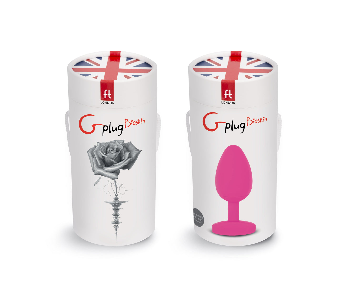 Gplug Large Bioskin Sweet Raspberry 3.9cm for Pleasure > Anal Range > Butt Plugs - Tophatter Daily Deals