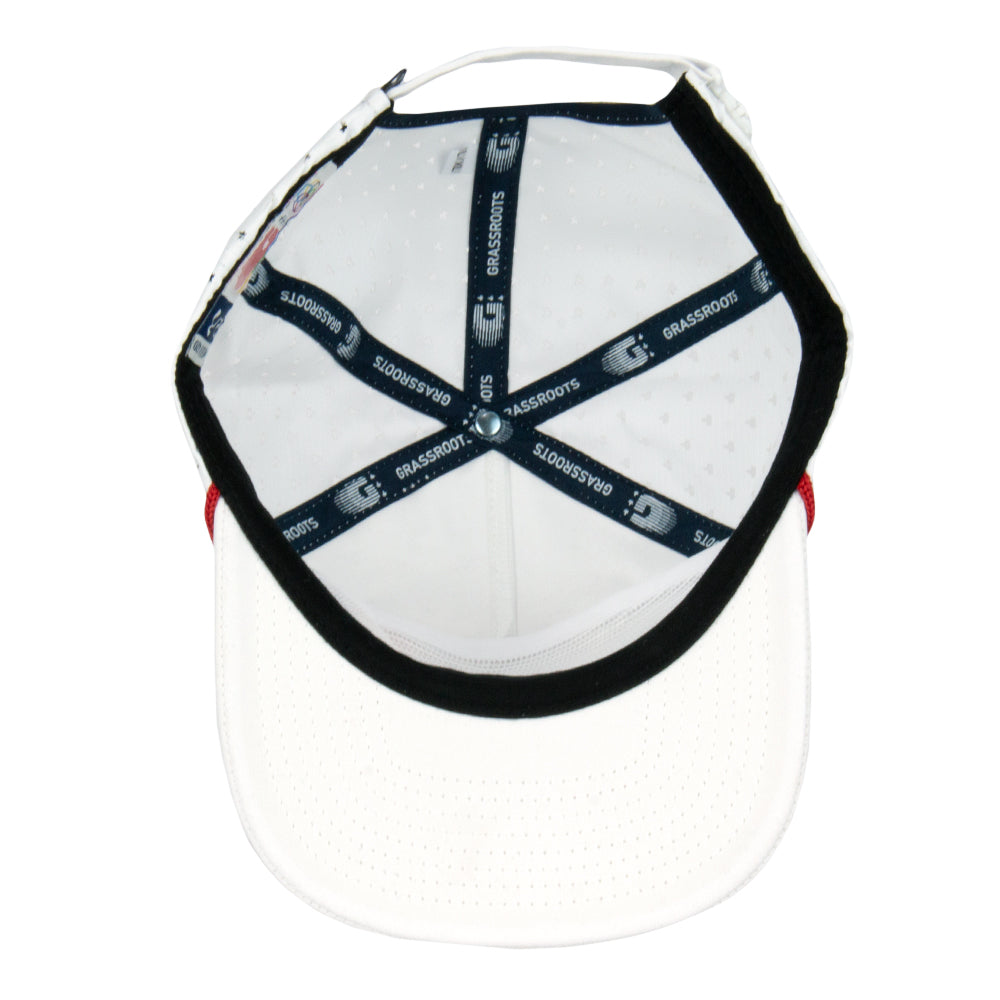 Grassroots California Bleizing White Zipperback Hat Headwear - Tophatter Daily Deals