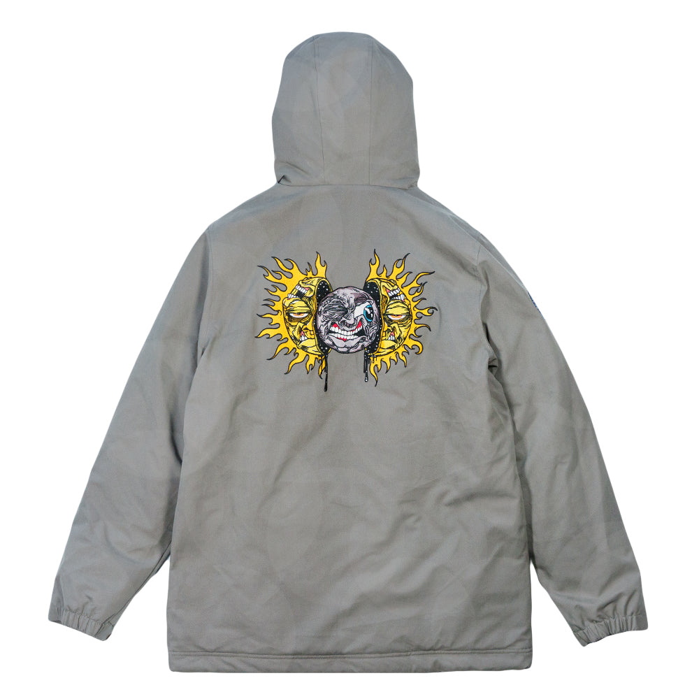 Grassroots California Aaron Brooks Split Moon Gray Parka Jacket Jackets - Tophatter Daily Deals
