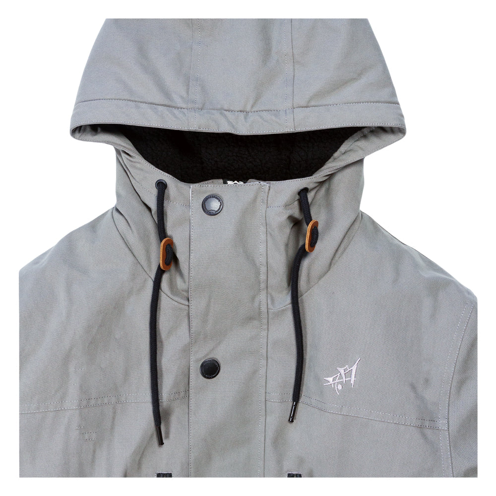 Grassroots California Aaron Brooks Split Moon Gray Parka Jacket Jackets - Tophatter Daily Deals