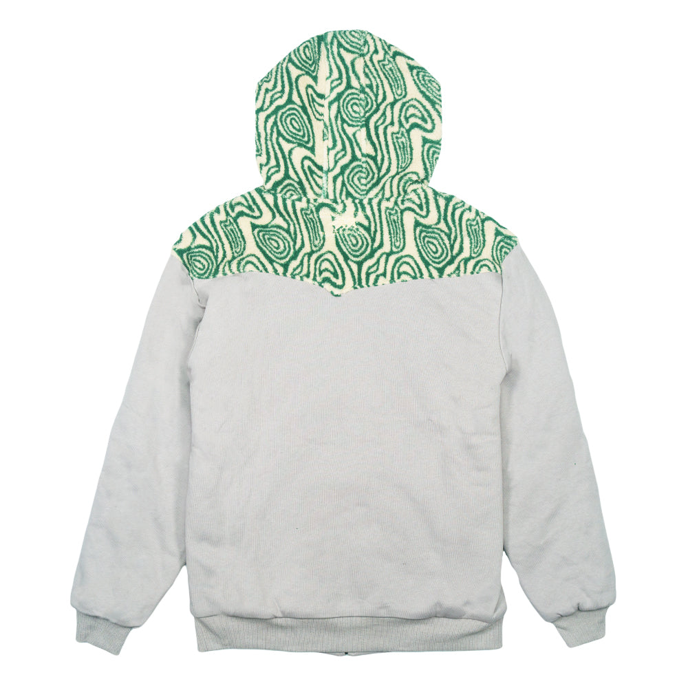 Grassroots California Removable Bear Green Fur Zip Up Hoodie Hoodie - Tophatter Daily Deals