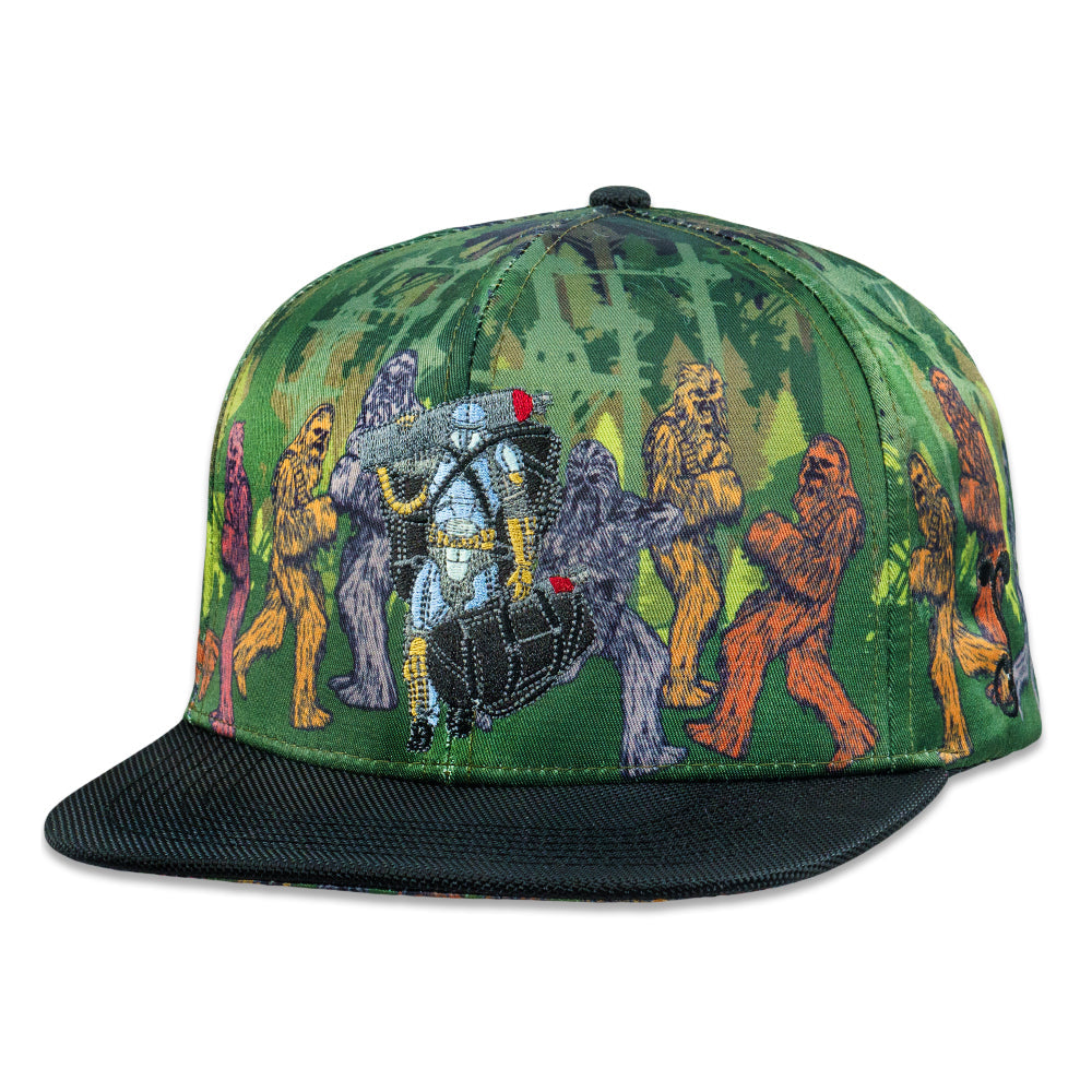 Grassroots California Tanks Visla Wook Forest Green Snapback Hat Green Snapback Headwear - Tophatter Daily Deals
