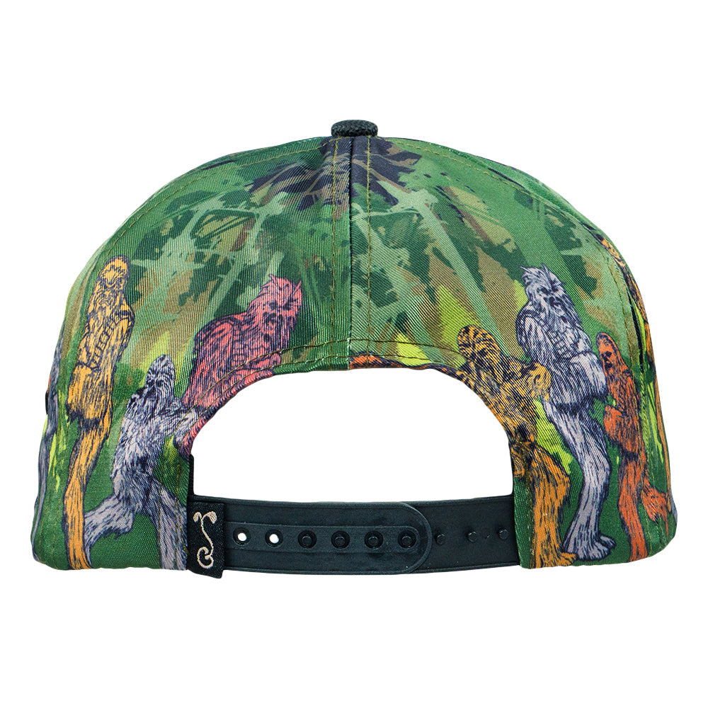Grassroots California Tanks Visla Wook Forest Green Snapback Hat Headwear - Tophatter Daily Deals