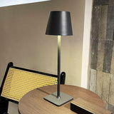 Rechargeable LED Wireless Table Lamp IP65 Outdoor Indoor Grey - Tophatter Daily Deals