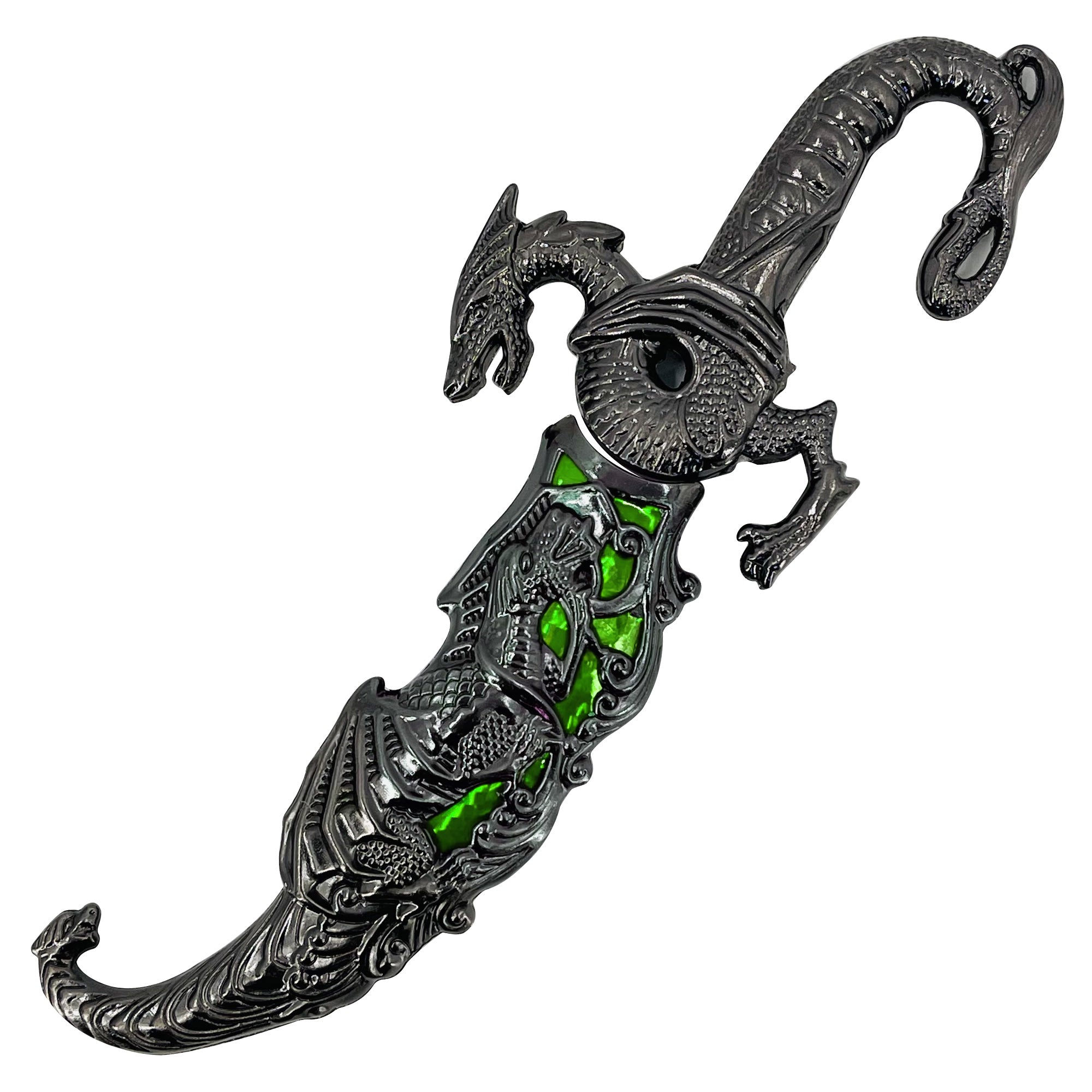 Green Dragon Fantasy Dagger Knife Dagger - Tophatter Daily Deals