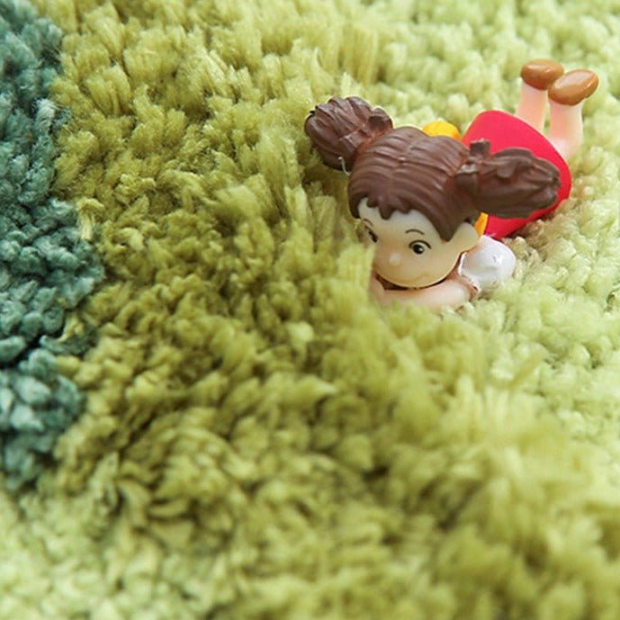 Green Forest Circle Rug Rugs - Tophatter Daily Deals