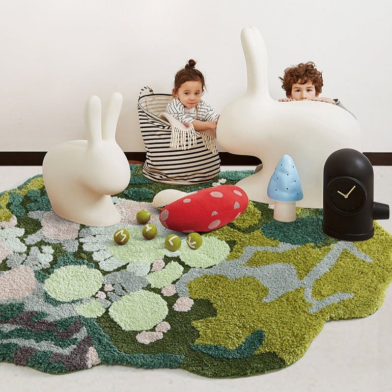 Green Moss Haven Rug Rugs - Tophatter Daily Deals
