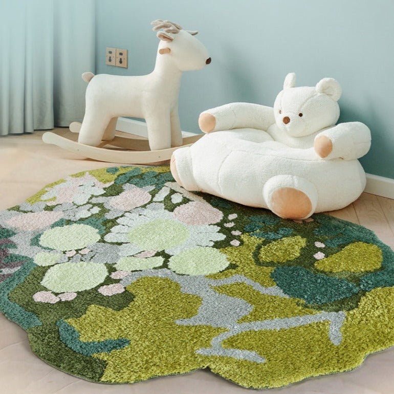 Green Moss Haven Rug Rugs - Tophatter Daily Deals