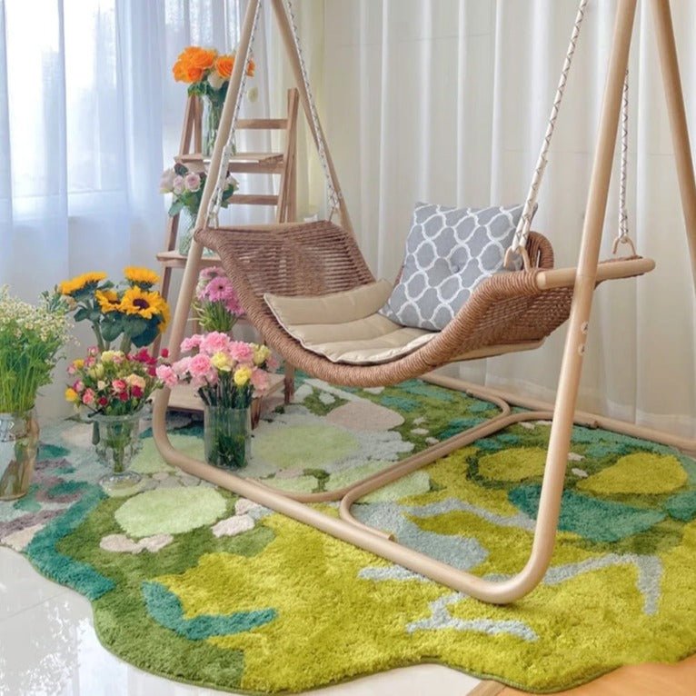 Green Moss Haven Rug Rugs - Tophatter Daily Deals