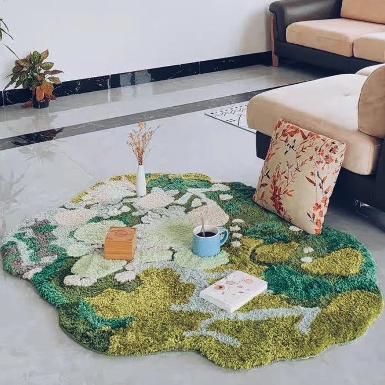 Green Moss Haven Rug Rugs - Tophatter Daily Deals