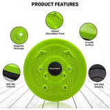Exercise Twist Board - Waist Disc Board Twister Aerobic Exercise Foot Massage Fitness Reflexology Magnets Simply Fit Board Waist Torsion Disc Exercise & Fitness - Tophatter Daily Deals