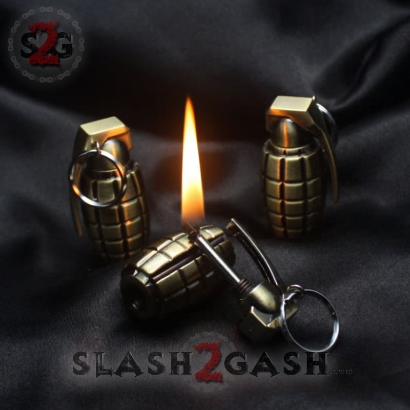 Grenade Fire Starter - Emergency Permanent Match Survival Key Chain Key Chain - Tophatter Daily Deals
