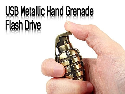Grenade USB Flash Drive 2.0 Metal Memory Stick Pendrive 16 GB 32 GB USB Flash Drive - Tophatter Daily Deals