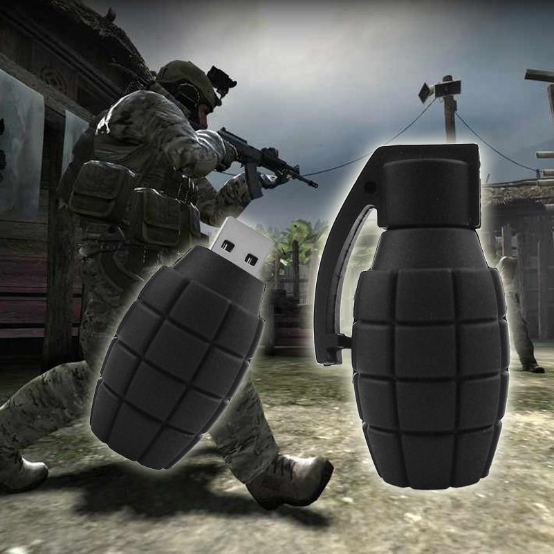 Hand Grenade Shaped USB Flash Drive 2.0 Bomb Memory Stick 16/32/64gb USB Flash Drive - Tophatter Daily Deals