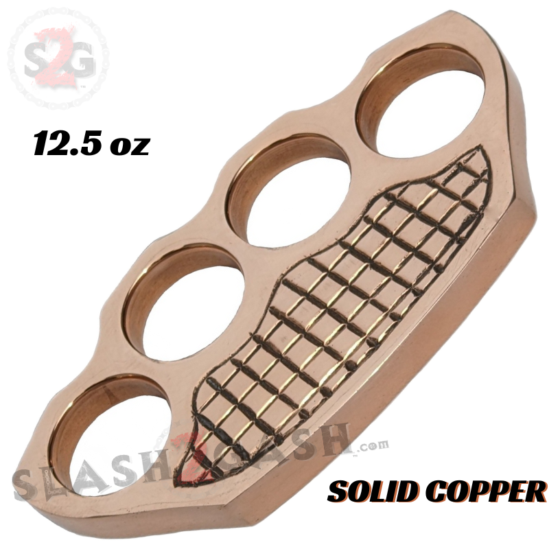 Grenade Brass Knuckle Duster Heavy Duty Paper Weight - Solid Copper Belt Buckle - Tophatter Daily Deals