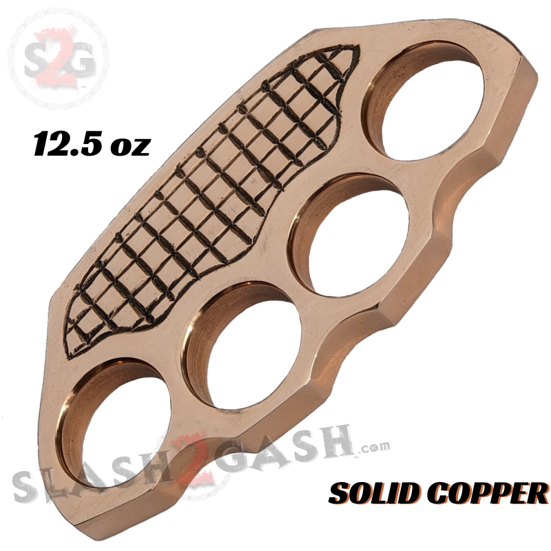 Grenade Brass Knuckle Duster Heavy Duty Paper Weight - Solid Copper Belt Buckle - Tophatter Daily Deals