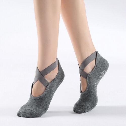 Toeless Yoga Socks - Tucketts Women's Allegro Grey Yoga Socks - Tophatter Daily Deals