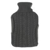 Hot Water Bag With Cover - 2L Bottle Cover Bag With Built in Pockets Knitted Soft Cozy Bag Grey Health Care - Tophatter Daily Deals