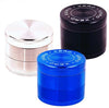 Tobacco Grinder Aircraft Grade Aluminum Herb Spice Crusher 2.5" 4 Piece Black - TOPHATTER'S ARMORY DEALS Collectible Weapons - Tophatter Daily Deals