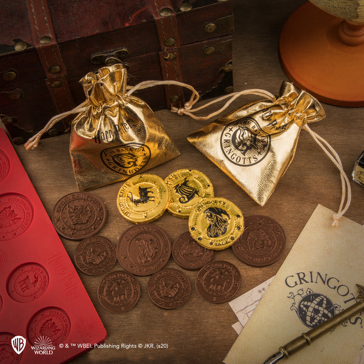 Harry Potter – Gringotts Bank Chocolate Coin Mould Chocolate Mould - Tophatter Daily Deals