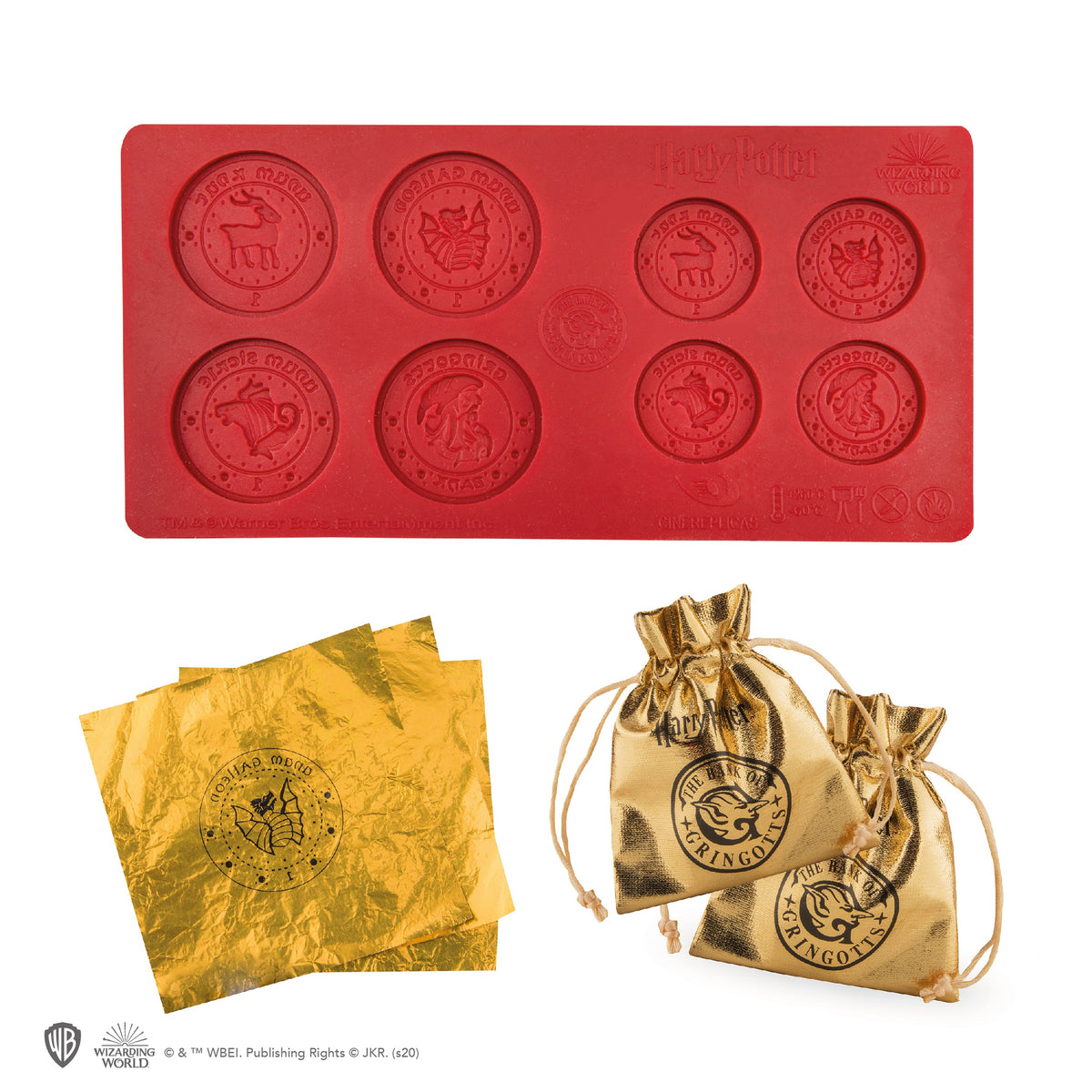 Harry Potter – Gringotts Bank Chocolate Coin Mould Chocolate Mould - Tophatter Daily Deals