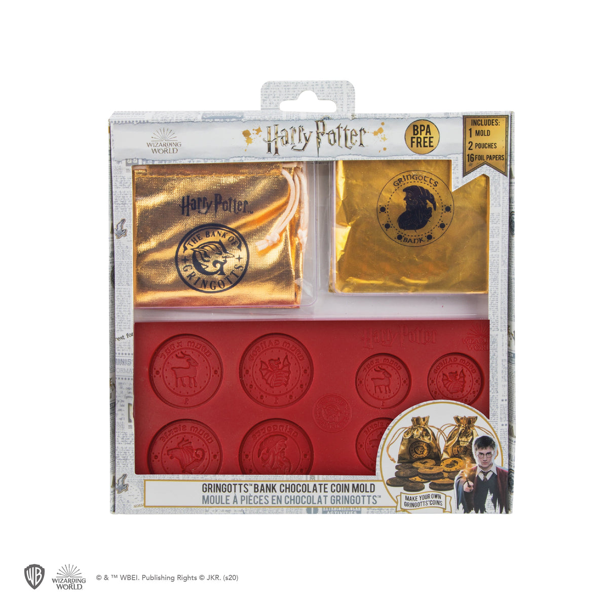 Harry Potter – Gringotts Bank Chocolate Coin Mould Chocolate Mould - Tophatter Daily Deals