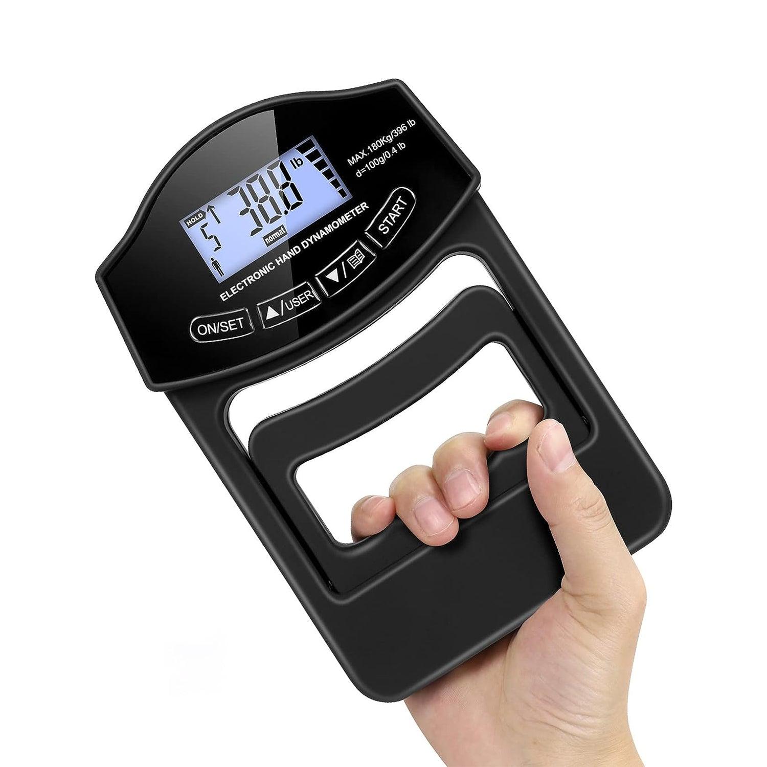 Hand Grip Dynamometer - Digital Hand Dynamometer Grip Strength Measurement Meter Auto Capturing Electronic Hand Grip Power Personal Care - Tophatter Daily Deals