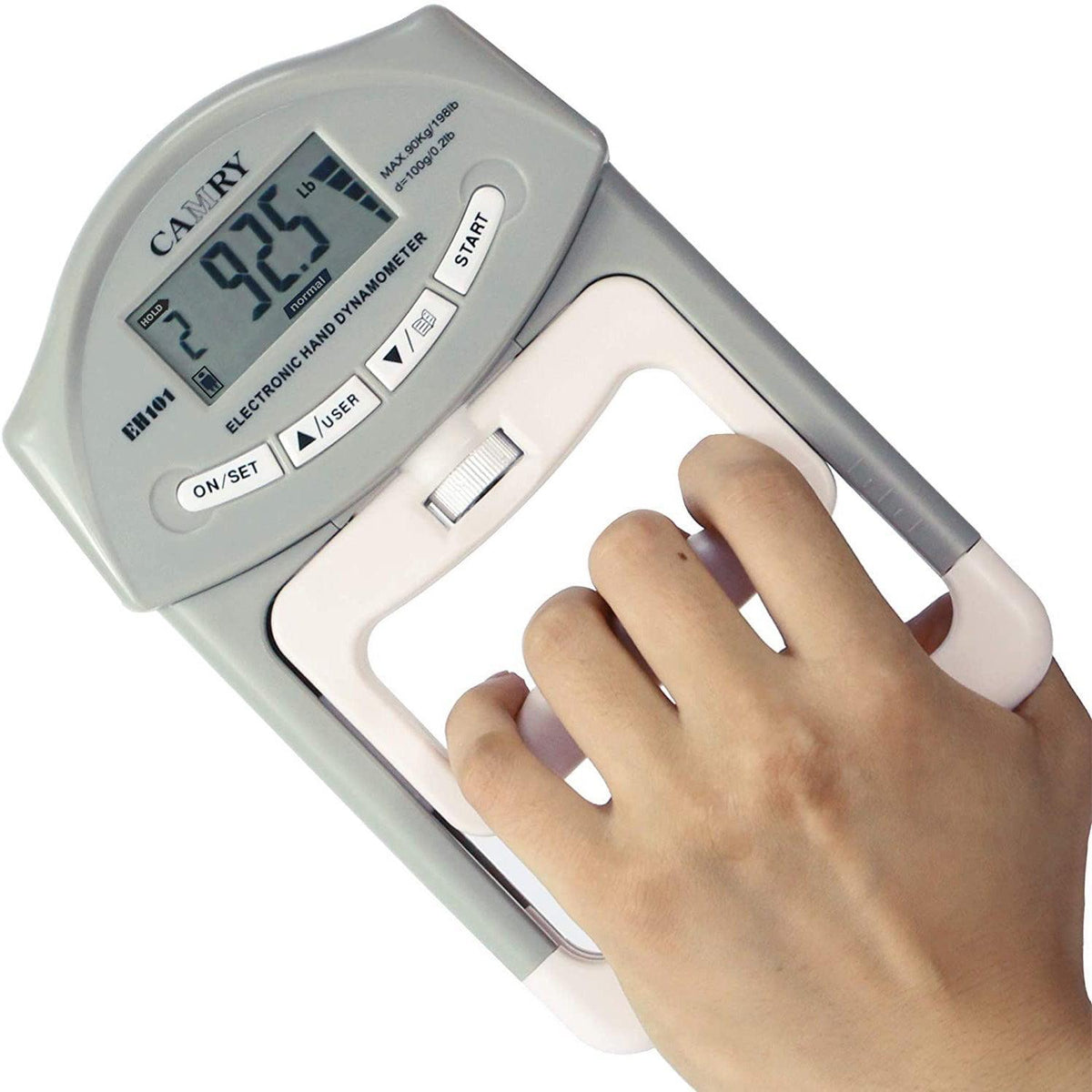 Grip Strength Tester - Digital Hand Dynamometer Grip Strength Meter 90 Kgs Exercise & Fitness - Tophatter Daily Deals