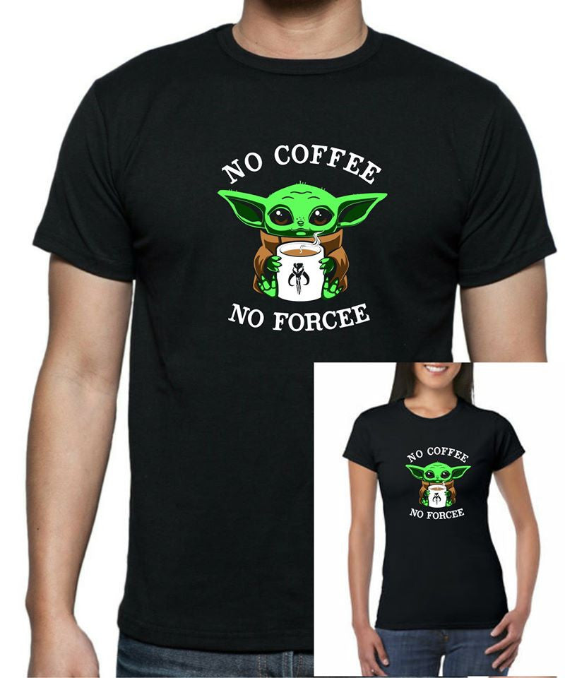 Grogu/Baby Yoda - No Coffee No Forcee T-Shirt - Tophatter Daily Deals