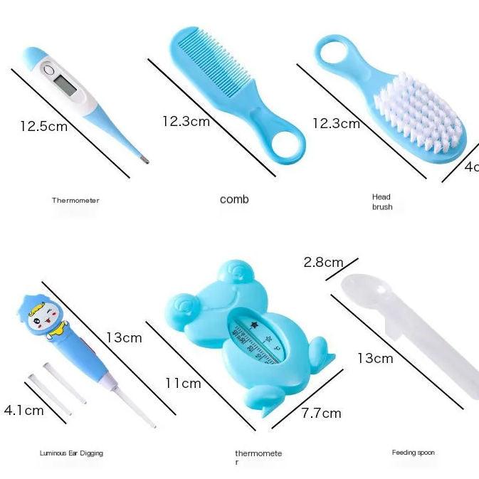 Newborn Grooming Kit - 13Pcs Multi-purpose Baby Nail Hair Health Care Grooming Brush Set Personal Care - Tophatter Daily Deals