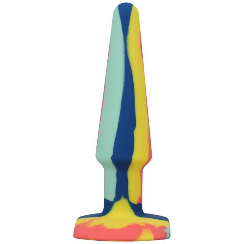 Groovy Silicone Anal Plug 5 Inch Sunrise Multi Colored > Anal Range > Butt Plugs - Tophatter Daily Deals