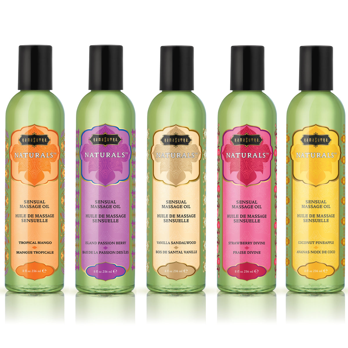 Naturals Massage Oil (8oz) Scented Natural Massage Oil - Tophatter Daily Deals