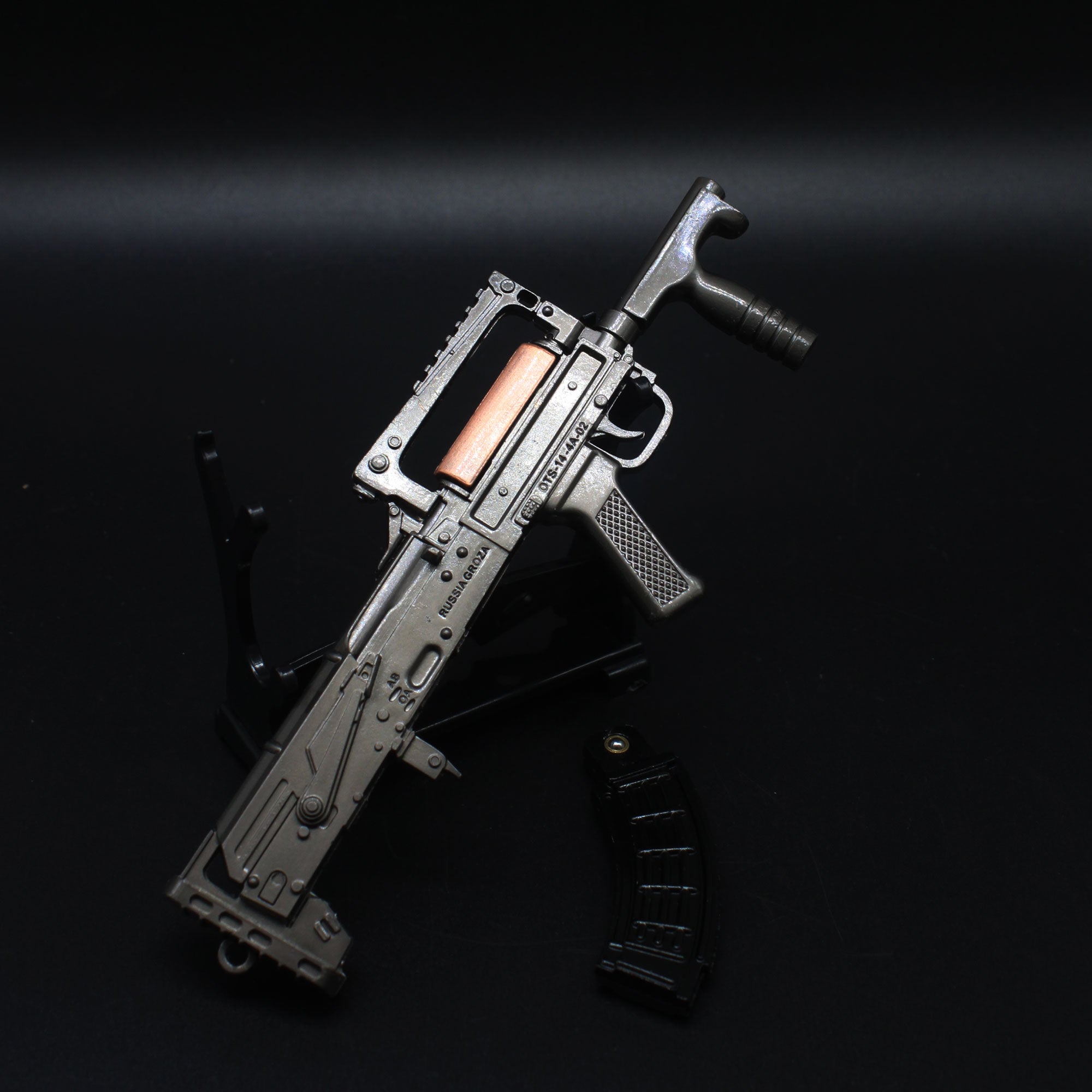 OTs-14 Groza Miniature Metal Gun Model Alloy Gun 17CM/6.9" - Tophatter Daily Deals