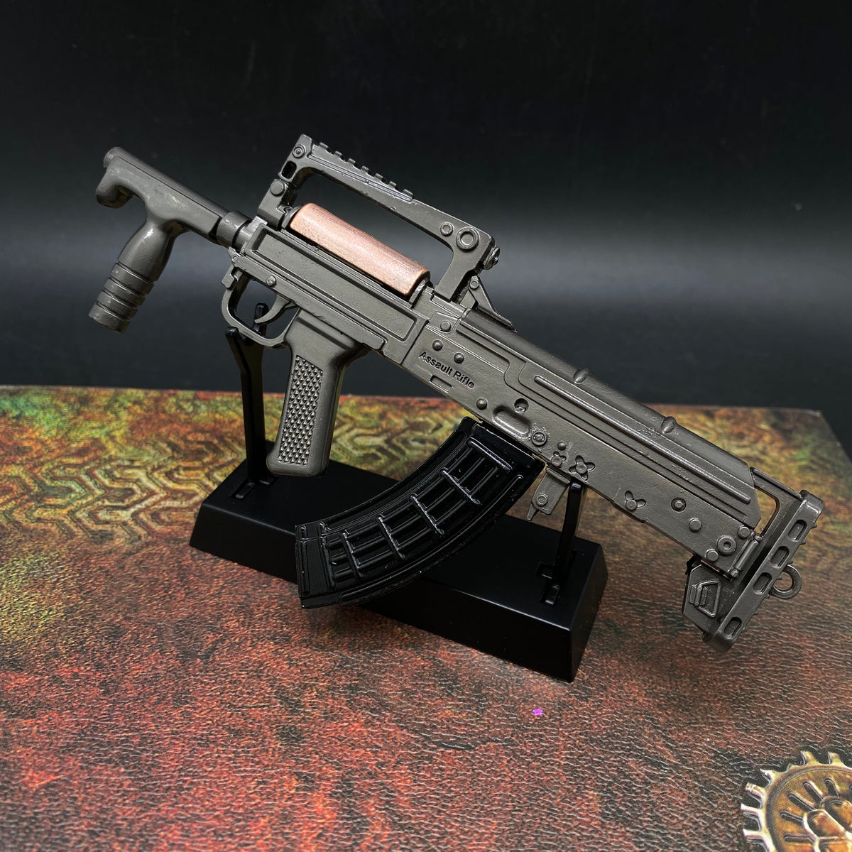 OTs-14 Groza Miniature Metal Gun Model Alloy Gun 17CM/6.9" With Metal Stand - Tophatter Daily Deals