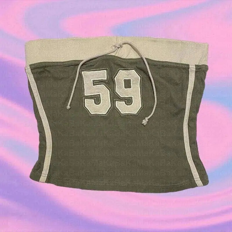 Grunge Crop Top Vintage Punk Women Top Y2K Clothes Green One Size t-shirt - Tophatter Daily Deals