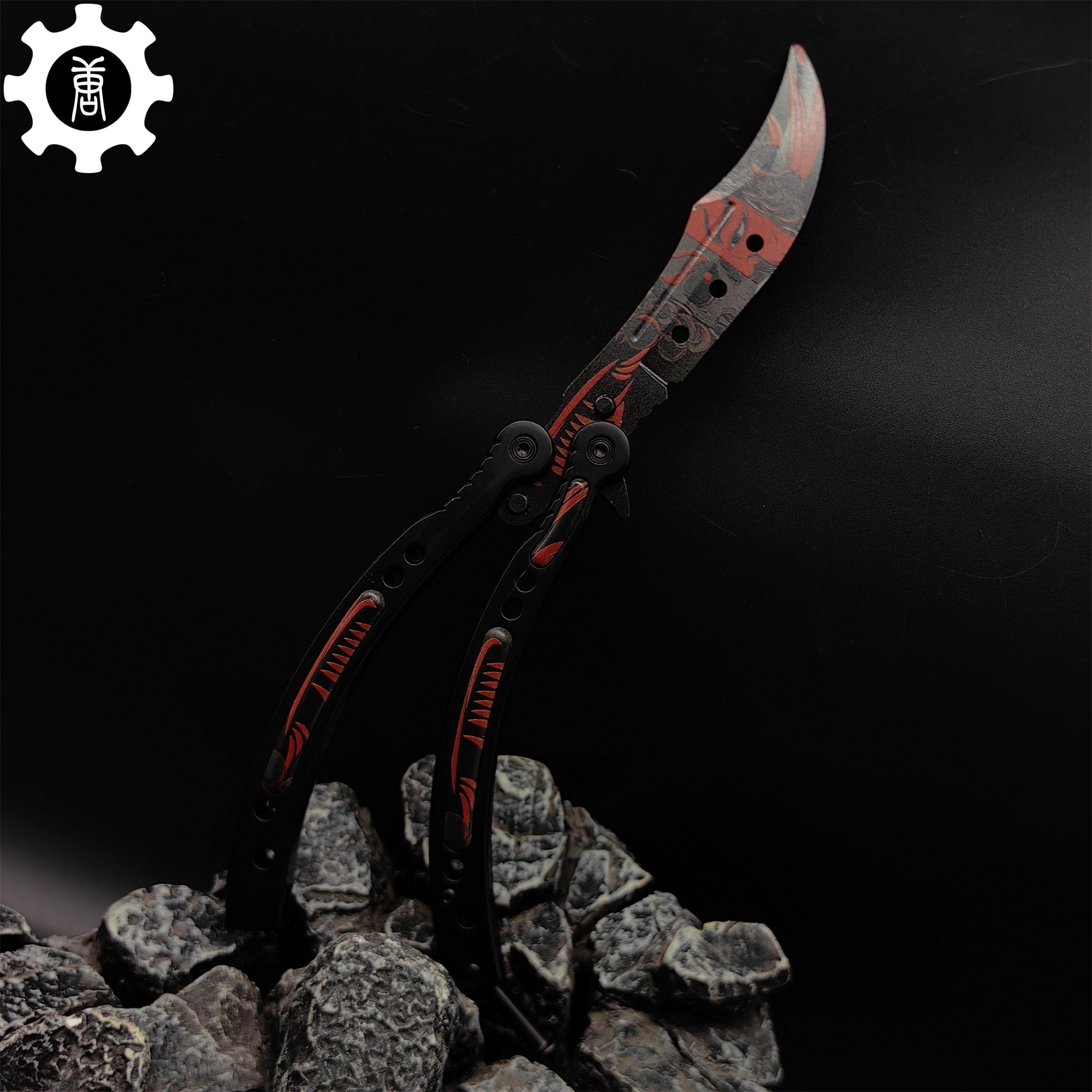 Guan Yu Balisong Metal Butterfly Knife Game Prop - Tophatter Daily Deals