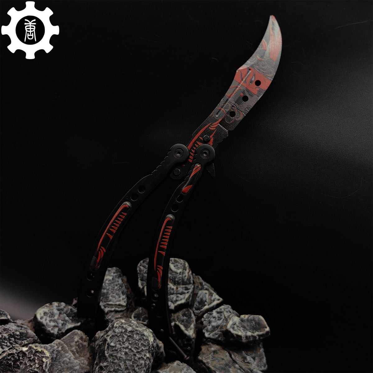 Guan Yu Balisong Metal Butterfly Knife Game Prop - Tophatter Daily Deals