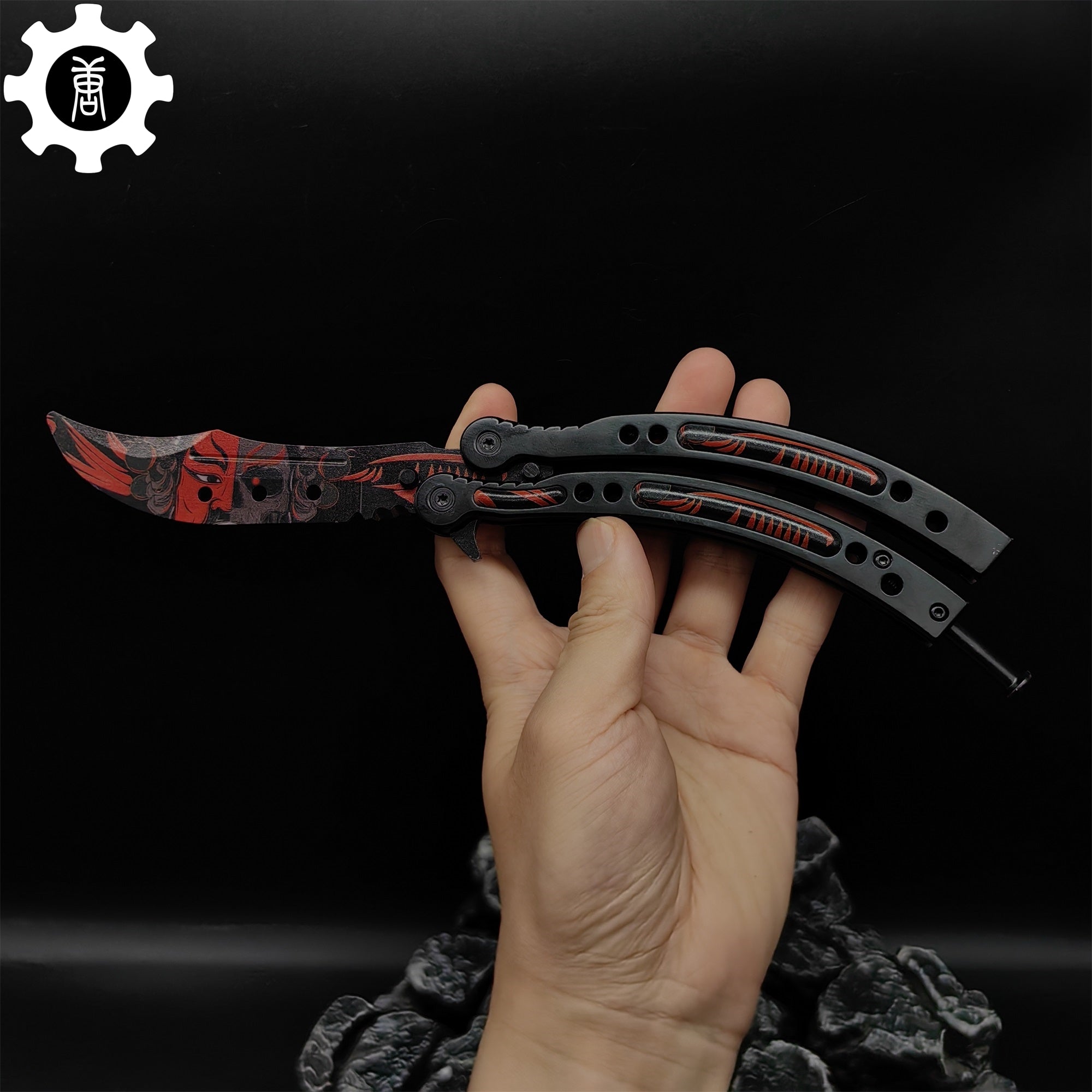 Guan Yu Balisong Metal Butterfly Knife Game Prop - Tophatter Daily Deals