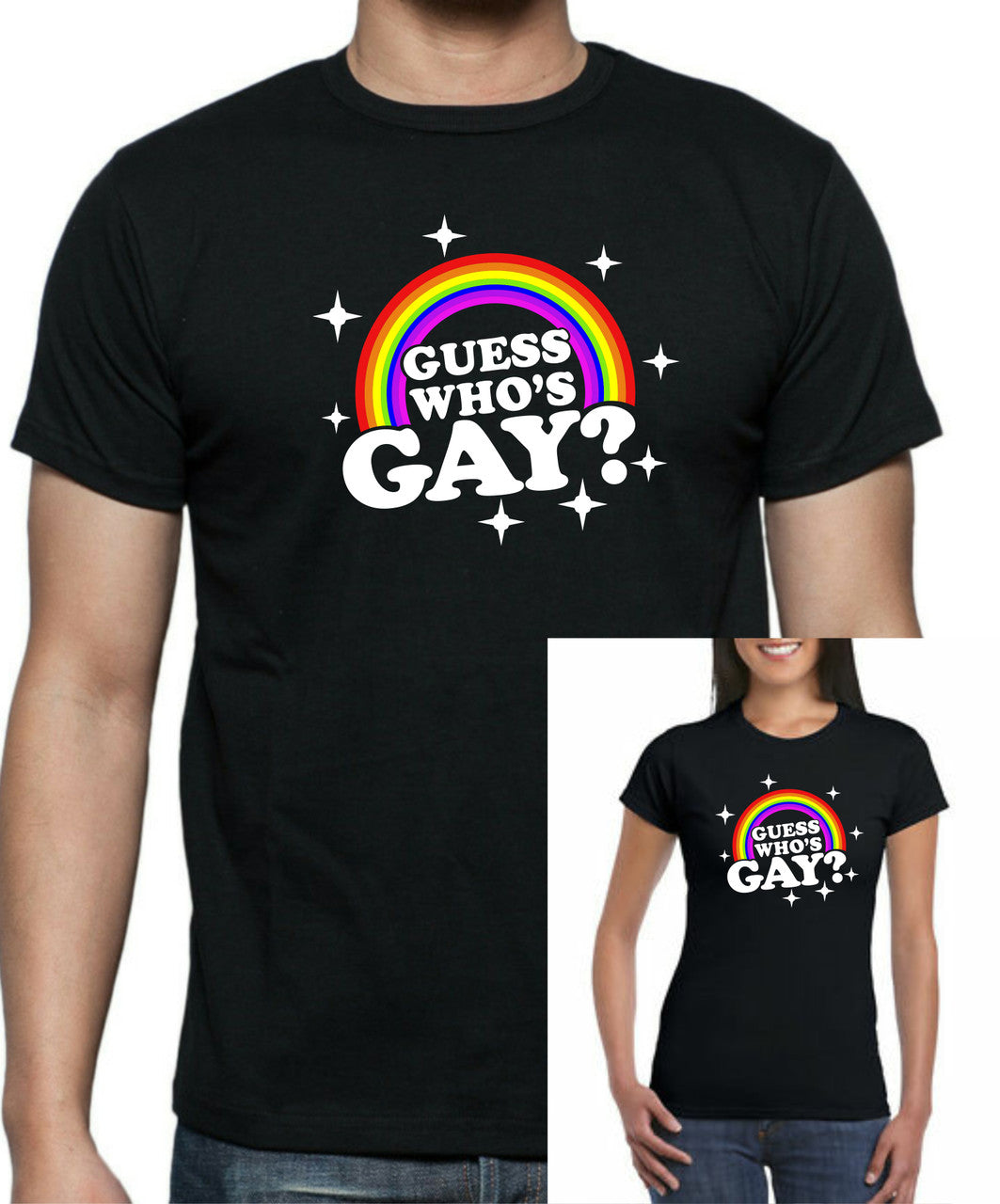 Guess Who's Gay? T-Shirt - Tophatter Daily Deals