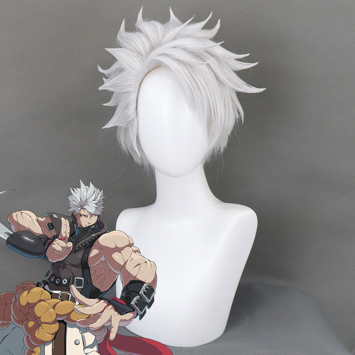 Guilty Gear STRIVE GGST Chipp Zanuff Silver Cosplay Wig Wig - Tophatter Daily Deals