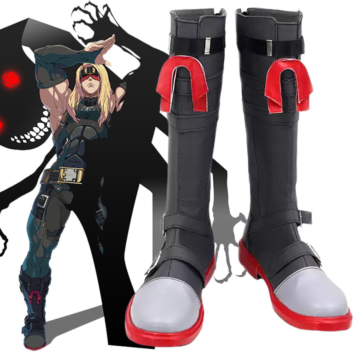 Guilty Gear STRIVE Zato-ONE Shoes Cosplay Boots Shoes/Boots - Tophatter Daily Deals