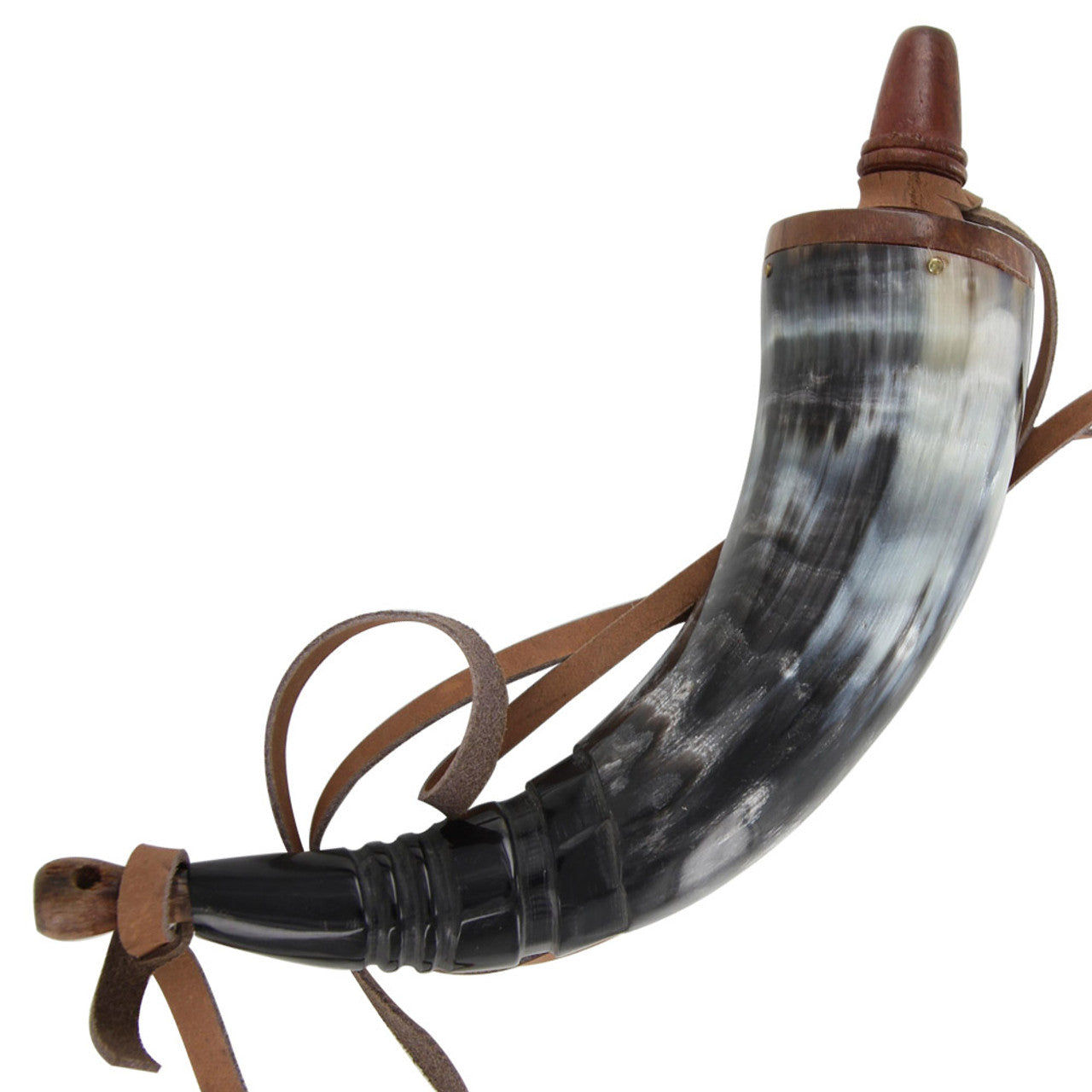 10" Medieval Renaissance Gunpowder Horn - Tophatter's Guns'N'Weapons Store Collectible Weapons - Tophatter Daily Deals