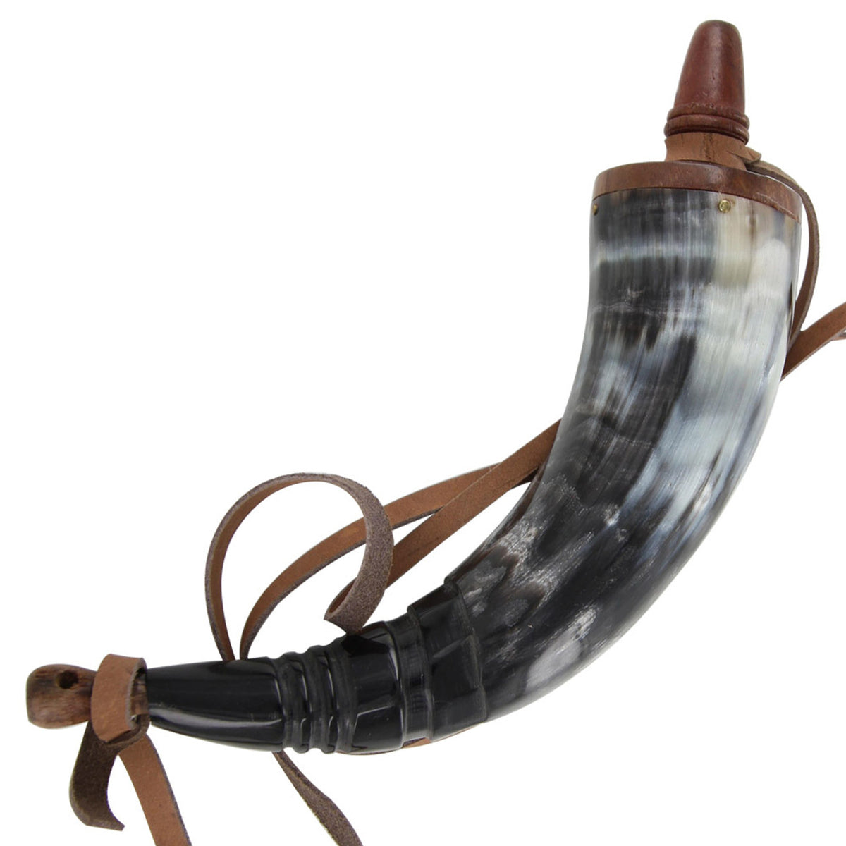 10" Medieval Renaissance Gunpowder Horn - Tophatter's Guns'N'Weapons Store - FREE SHIPPING Collectible Weapons - Tophatter Daily Deals