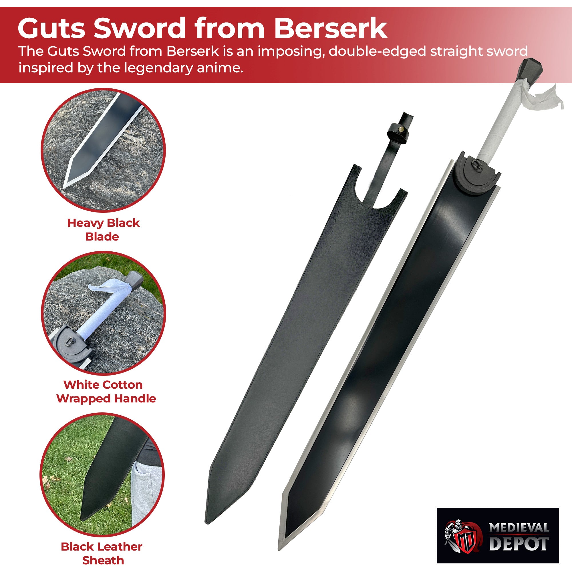 Guts Sword Berserk Anime Edition Swords - Tophatter Daily Deals